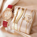 Luxury Women's Quartz Watch Set Elegant Analog Timepiece