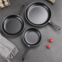 30cm Non-Stick Cast Iron Frying Pan - Mini Pancake & Egg Skillet for Kitchen Cooking