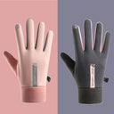 Womens Autumn and Winter Sports Warm Gloves Waterproof