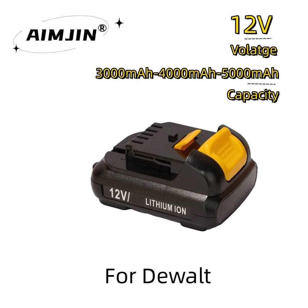 12V DEWALT Li-Ion Battery for DCB120-125, DCB100-119 - Efficient Power Tools Solution