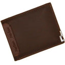 Slim Leather Hipster Wallet: Stylish Billfold with Compartments