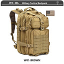 Tactical Backpack 3 Day Assault Pack Molle 38/45L Waterproof