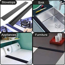 Flexible Silicone Stove Counter Gap Cover for Kitchen Use