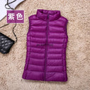 2023 New Women Sleeveless Slim Ultra Light Down Jacket