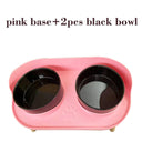 Adjustable Cat Double Bowls Feeder for Healthy Pet Eating  ourlum.com Pink-2b  