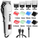 Wireless Hair Clipper Trimmer Pro Barber Tool Kit Long Battery