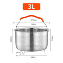 Stainless Steel Steamer Basket for Rice and Vegetables Cooking