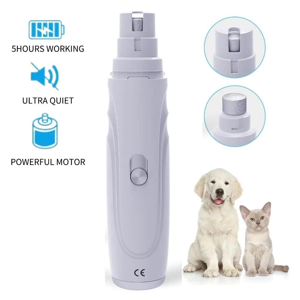 Electric Pet Nail Grinder: Safe & Quiet Grooming Solution for Dogs & Cats  ourlum.com   