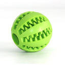 Interactive Rubber Dog Toy: Teeth Cleaning Chew Ball Fun