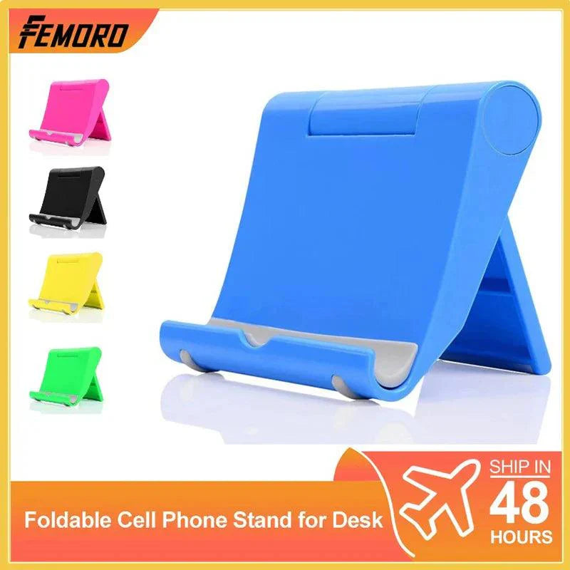 Feomoro Hands-Free Foldable Phone & Tablet Mount Stand: Adjustable & Portable  ourlum.com   