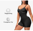 GUUDIA Seamless Open Crotch Shapewear Bodysuit for Tummy Control & Butt Lifting