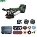 21V Brushless Angle Grinder Cordless 4 Inch Electric Tool