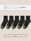 Men's Comfy Cotton Socks: Breathable Moisture-Wicking Fit