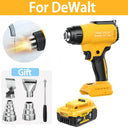 Dewalt-Compatible Cordless Heat Gun Adjustable Temp Fast Heating