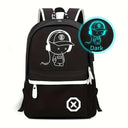 Children Backpack School Bags For Boy Girls Anime Luminous