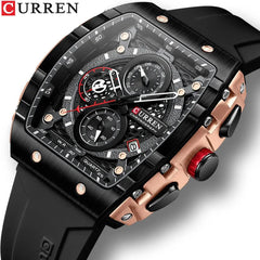 Luxury Waterproof Chronograph Watch for Men: Stylish Timepiece with Luminous Hands