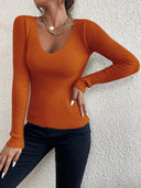 Cozy V Neck Pullover Sweater for Effortless Style Wear