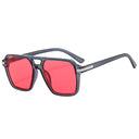 Unisex Vintage Double Bridge Square Sunglasses UV400 Fashion