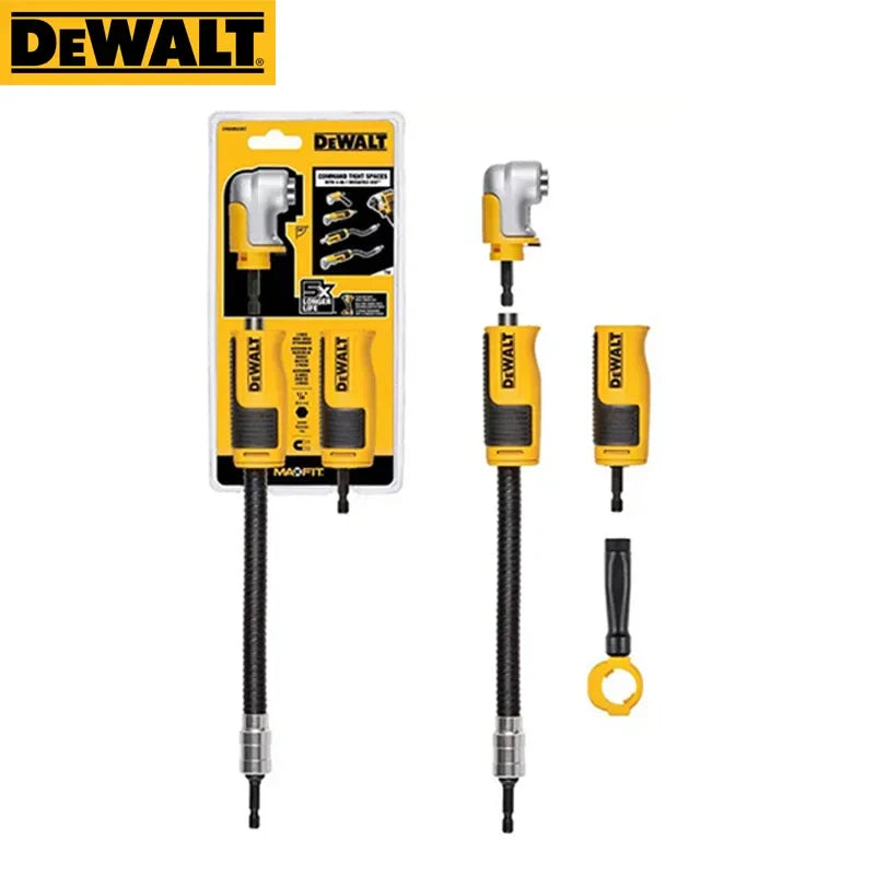 DEWALT Ultimate Driver Drill Bit Set with Right Angle Adapter for Woodworking Precision