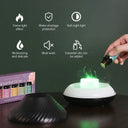 Kinscoter USB Essential Oil Diffuser with Flame Light