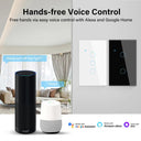 Smart WiFi Remote Touch Light Switch with Voice Control Option