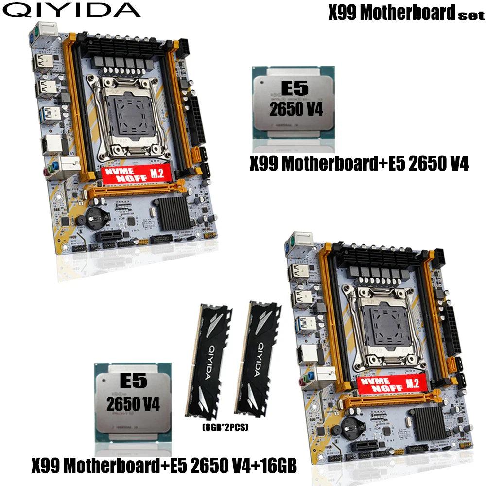 QIYIDA X99 Motherboard Combo: Enhanced Xeon CPU Performance  ourlum.com Motherboard+CPU  