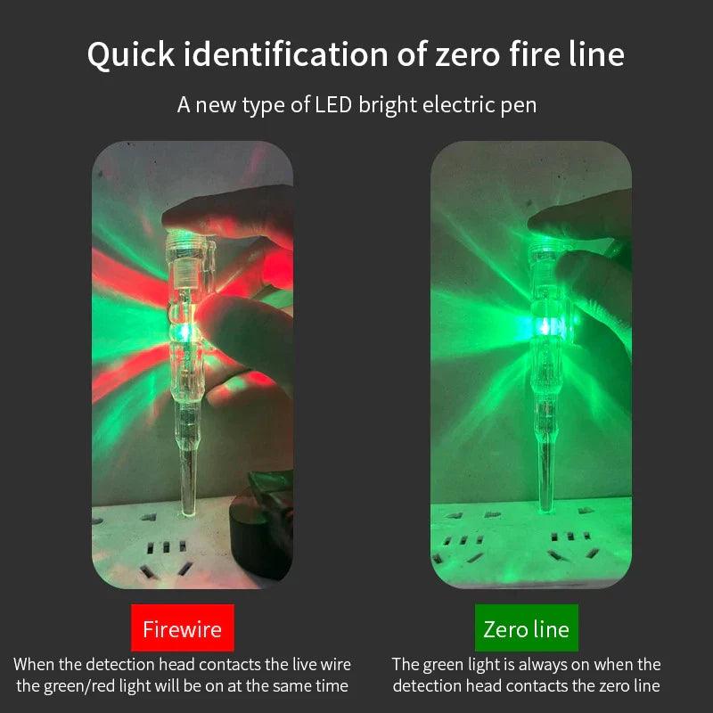 Intelligent Voltage Tester Pen for Electrical Maintenance: LED Indicator, Insulated Material  ourlum.com   