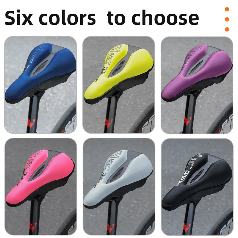 Comfortable 6-Color Gel Memory Foam Bicycle Seat Cover - Breathable MTB & Road Bike Cushion by West Biking