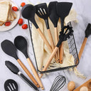 12-Piece Heat-Resistant Silicone Kitchen Utensils Set