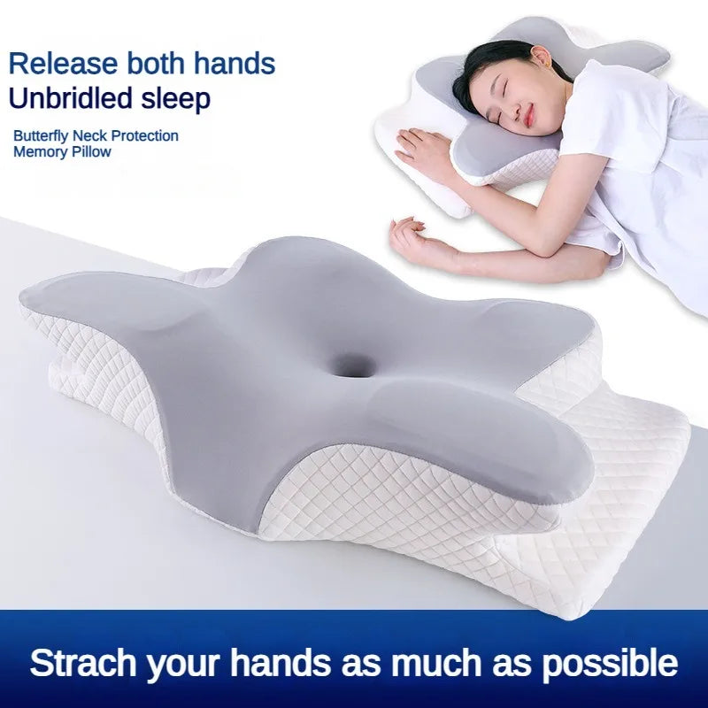 Cervical Neck Pillow Memory Foam Sleeping Pillows Ergonomic Orthopedic Neck Support Contour For Side Back Stomach Sleepers