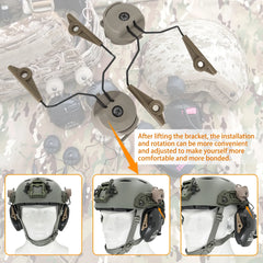 Tactical ARC Rail Adapters for Walkers Earmuffs - Ultimate Hearing Protection for Shooting & Hunting