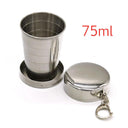 Compact Stainless Steel Folding Cup for Outdoor Travel