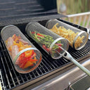 Portable Stainless Steel BBQ Grill Basket for Camping