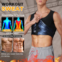 Men Body Shaper Sauna Heat Trapping Sweat Enhancing Vest