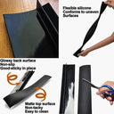 Flexible Silicone Stove Counter Gap Cover for Kitchen Use