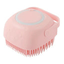 Pet Grooming Gloves: Soft Silicone Massage Brush for Dogs Cats  ourlum.com Square Pink As the pictures 