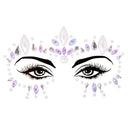 3D Sexy Face Tattoo Stickers Temporary Tattoos Glitter Fake Tattoo Rhinestones Masquerade for Women Party Face Jewels Tattoo  ourlum.com NO.10  