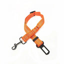 Adjustable Pet Car Seat Belt for Dogs and Cats: Safety Harness Clip for Vehicle  ourlum 46- Orange  