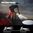 Waterproof Portable Mini Bike Lamp White Front Light Red Taillight