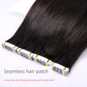 Seamless Hair Extension Real Hair Long Straight Hair Band 8D