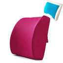 Lumbar Support Backrest Pillow Office Chair Gel Foam Strap