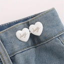 Bowknot Button Adjuster - Innovative Waist Tightener for Pants and Skirts  ourlum.com A-SA230190-White  