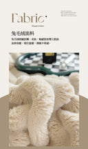 Light Luxury Rabbit Plush Blanket For Office Leisure Use