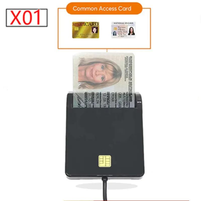 X01 USB Smart Card Reader: Versatile EMV Card Reader for Windows & Linux  ourlum.com Default Title  