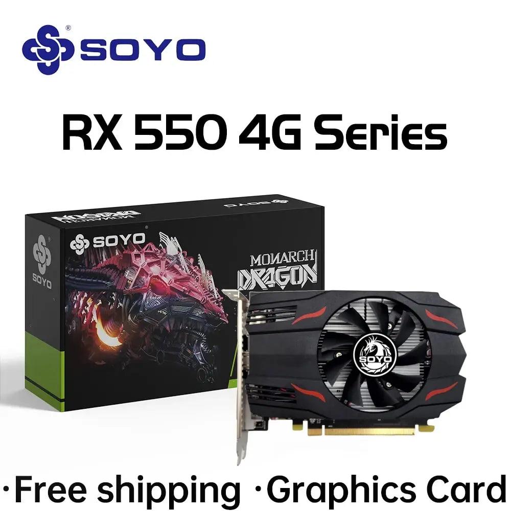 SOYO Radeon RX Graphics Card: Ultimate Gaming Performance!  ourlum.com RX550 4G  