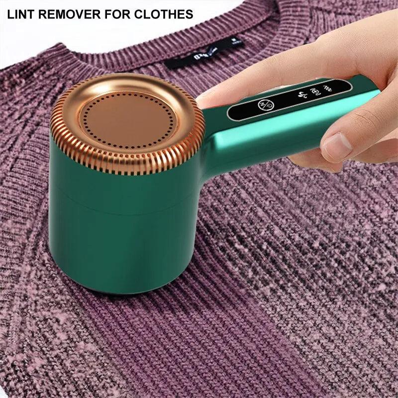Electric Fabric Defuzzer & Lint Remover with USB Rechargeable Hair Ball Trimmer - Versatile Sweater Shaver for Clothes  ourlum.com   