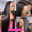 Premium Brazilian Human Hair Straight Wig with HD Lace