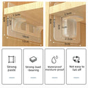 Adhesive Shelf Support Pegs with Partition Brackets for Closet and Cabinets  ourlum.com   