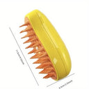 Steamy Electric Pet Grooming Brush for Tangle-Free Hair Removal  ourlum.com   