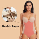 Silky Underwire White Bodysuit Shapewear for Women - Comfort & Confidence Boost